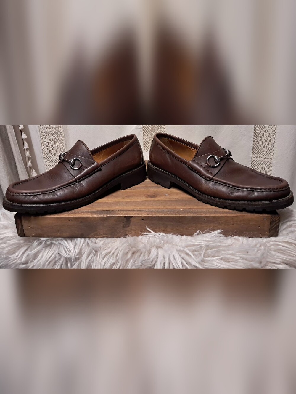 Vintage Gucci Men's Horsebit 1953 Leather Loafers Size 10.5 UK Or 11.5 US